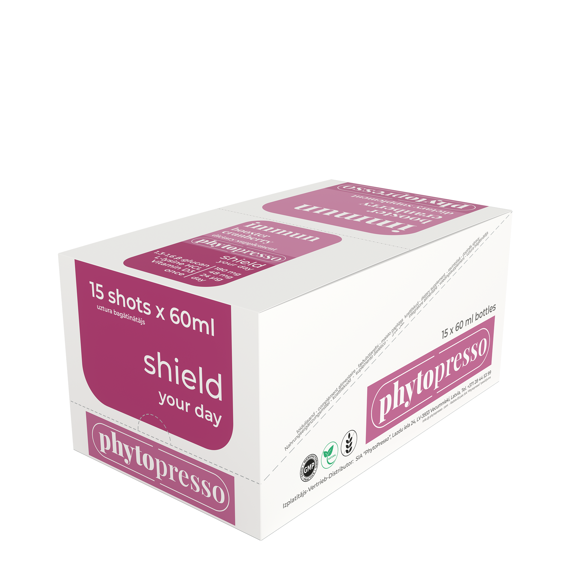 Immun  Booster Cranberry Sparpackung  - 15 Fläschchen